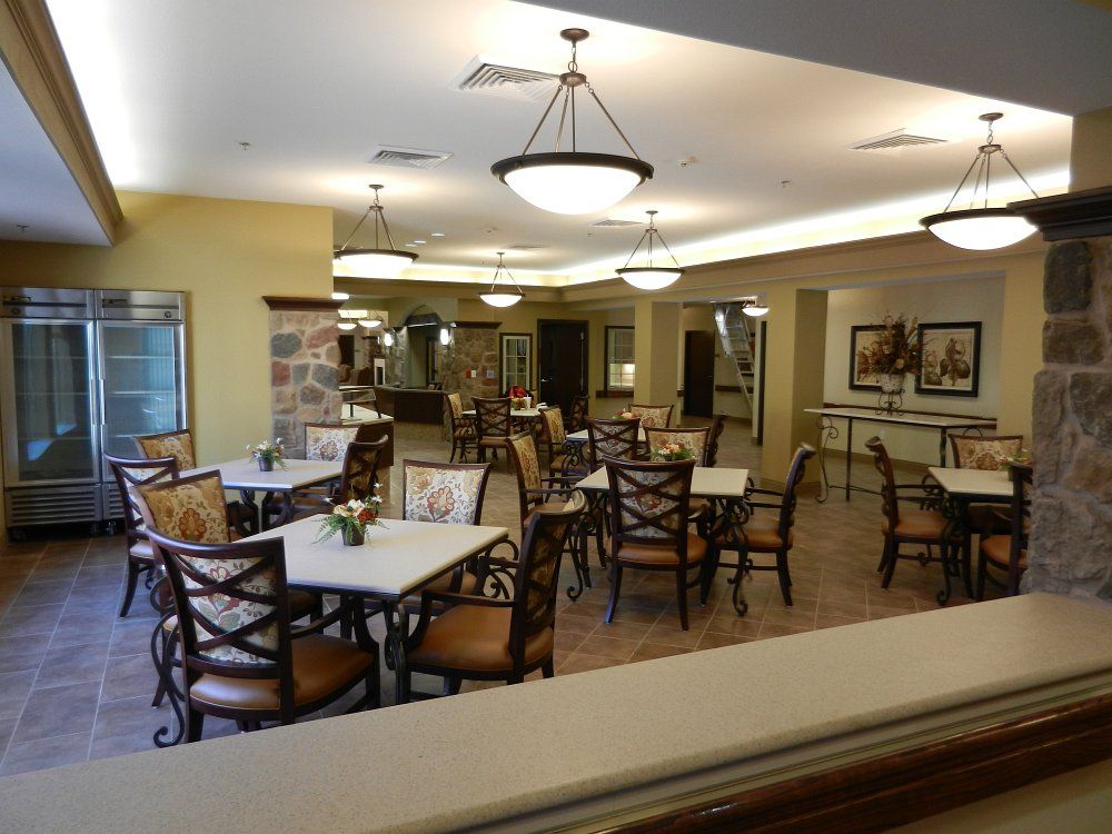 Dining area - Electrical contractors for Healthcare &amp; Assisted Living Facilities