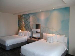 Guest Room: Interior lighting and electrical Courtyard Marriott Katy, Texas