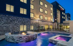 Exterior lighting and electrical Courtyard Marriott Katy, Texas